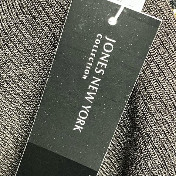 Jones New York heavyweight long black cardigan button $119 MSRP women’s size L - Picture 6 of 6